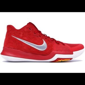 NIKE KYRIE IRVING 3 in red basketball shoes